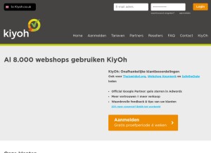 How kiyoh.nl looks like on a tablet such as an iPad.