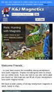 How kjmagnetics.com looks like on a mobile device such as an iPhone.