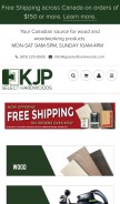 How kjpselecthardwoods.com looks like on a mobile device such as an iPhone.