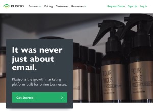 How klclick.com looks like on a tablet such as an iPad.