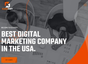 How kleensoft.net looks like on a tablet such as an iPad.