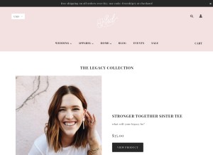 How klsdesign.co looks like on a tablet such as an iPad.