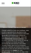 How kmd.dk looks like on a mobile device such as an iPhone.