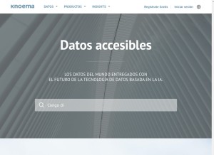 How knoema.es looks like on a tablet such as an iPad.