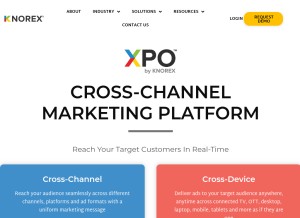 How knorex.com looks like on a tablet such as an iPad.