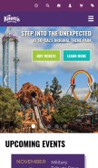 How knotts.com looks like on a mobile device such as an iPhone.