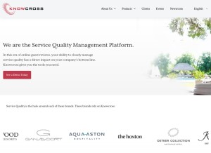 How knowcross.com looks like on a tablet such as an iPad.