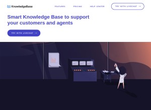 How knowledgebase.ai looks like on a tablet such as an iPad.
