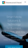 How knowledgevision.com looks like on a mobile device such as an iPhone.