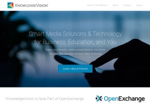 How knowledgevision.com looks like on a tablet such as an iPad.