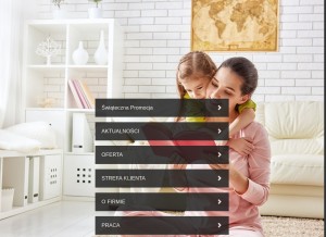 How koba.pl looks like on a tablet such as an iPad.