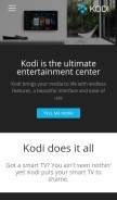 How kodi.tv looks like on a mobile device such as an iPhone.