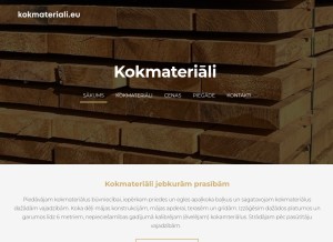 How kokmateriali.eu looks like on a tablet such as an iPad.