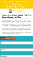 How kolkatapackersmovers.in looks like on a mobile device such as an iPhone.