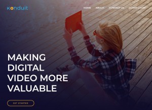 How konduit.me looks like on a tablet such as an iPad.