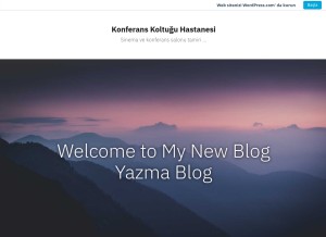 How konferanskoltugutamir.wordpress.com looks like on a tablet such as an iPad.