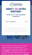How koopjedeal.nl looks like on a mobile device such as an iPhone.