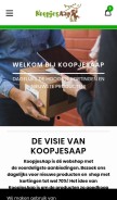 How koopjesaap.nl looks like on a mobile device such as an iPhone.