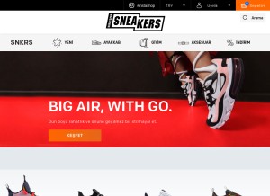 How koraysporsneakers.com looks like on a tablet such as an iPad.