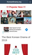 How koreandrama.org looks like on a mobile device such as an iPhone.