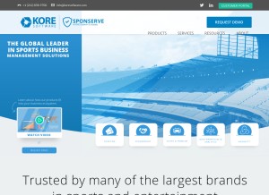 How koresoftware.com looks like on a tablet such as an iPad.