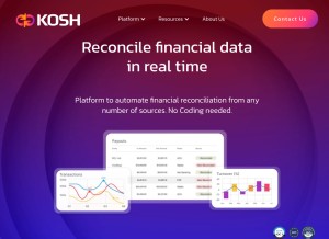 How kosh.ai looks like on a tablet such as an iPad.