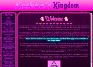 How koshka.love looks like on a tablet such as an iPad.