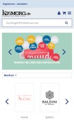 How kosmara.de looks like on a mobile device such as an iPhone.