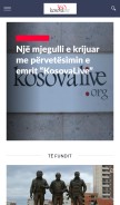 How kosovalive360.com looks like on a mobile device such as an iPhone.
