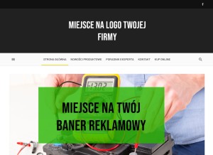 How koszalin-akumulatory.pl looks like on a tablet such as an iPad.