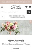 How koyalwholesale.com looks like on a mobile device such as an iPhone.