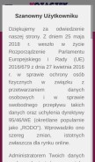 How kozaczek.pl looks like on a mobile device such as an iPhone.