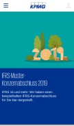 How kpmg.de looks like on a mobile device such as an iPhone.