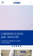 How kpmg.lu looks like on a mobile device such as an iPhone.