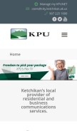How kpunet.net looks like on a mobile device such as an iPhone.