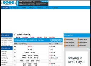 How kqxs.me looks like on a tablet such as an iPad.