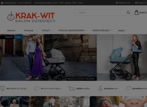 How krak-wit.pl looks like on a tablet such as an iPad.