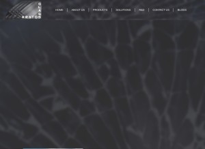 How kratosglass.com looks like on a tablet such as an iPad.
