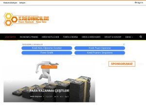 How kredisicilim.com looks like on a tablet such as an iPad.