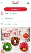 How krispykreme.com looks like on a mobile device such as an iPhone.
