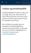 How kristeligt-dagblad.dk looks like on a mobile device such as an iPhone.