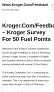 How krogercom-feedback.com looks like on a mobile device such as an iPhone.