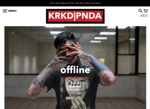 How krookedpanda.com looks like on a tablet such as an iPad.