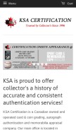 How ksagrading.com looks like on a mobile device such as an iPhone.