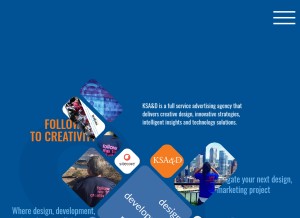 How ksand.com looks like on a tablet such as an iPad.