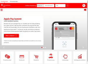 How ksk-koeln.de looks like on a tablet such as an iPad.