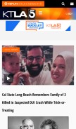 How ktla.com looks like on a mobile device such as an iPhone.