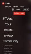 How ktplay.com looks like on a mobile device such as an iPhone.