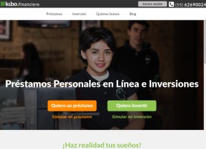 How kubofinanciero.com looks like on a tablet such as an iPad.
