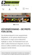 How kuechen-rueckwand.com looks like on a mobile device such as an iPhone.